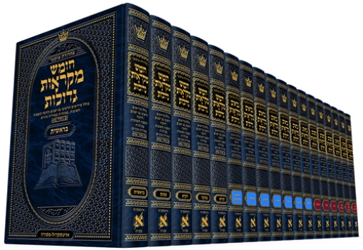 Picture of Czuker Edition HEBREW Tanach Mikra'os Gedolos Full Size SET - 18 Volumes