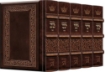 Picture of Schottenstein Interlinear Machzor 5 Vol. SET Pocket Size Sefard Yerushalayim Hand-Tooled 2-Tone leather
