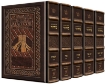 Picture of Sefard Yerushalayim 2-Tone Leather Schottenstein Ed Interlinear 5 VL Machzor SET