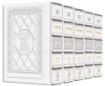 Picture of Machzor 5 Vol Slipcased SET Ashkenaz Yerushalayim Hand-Tooled White leather
